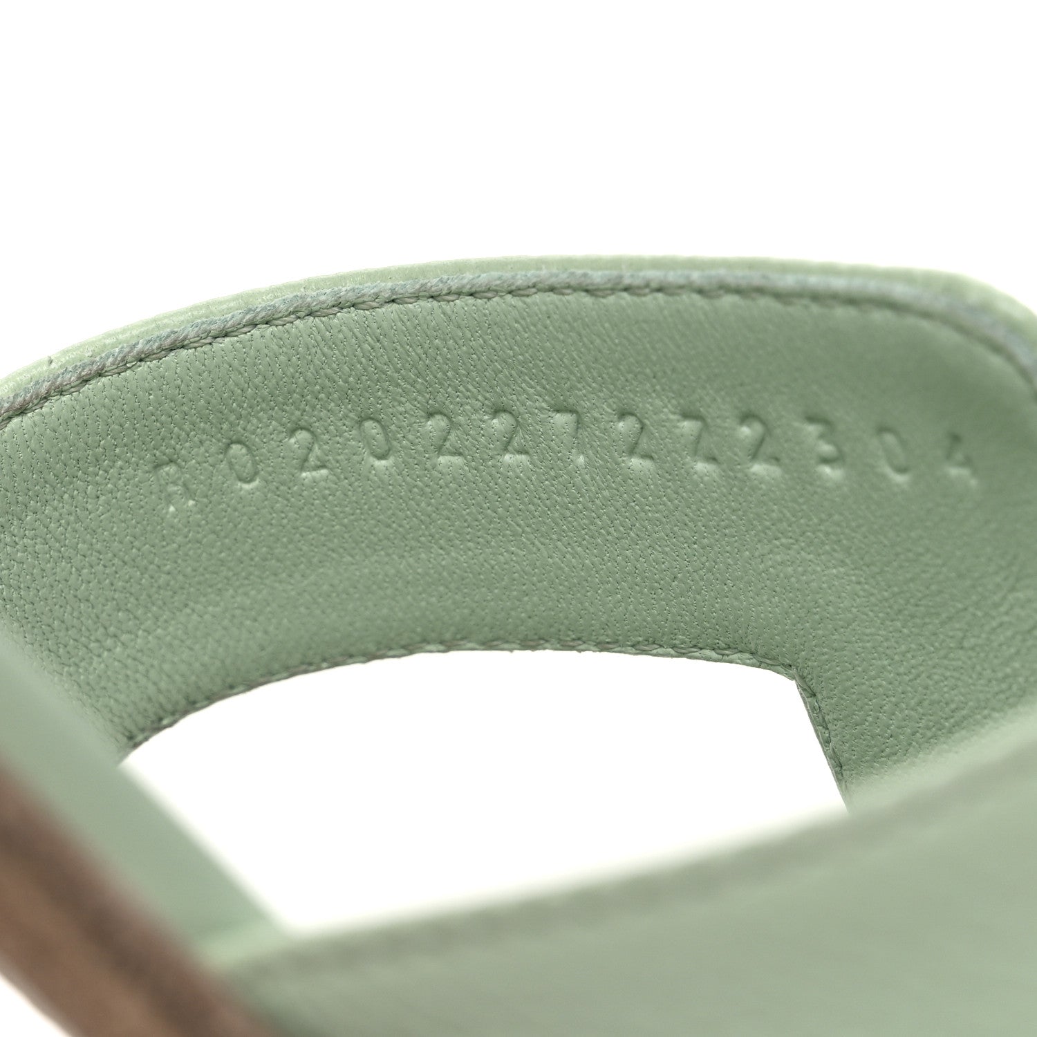 Hermes Epsom Oran Sandals 39 Vert Fizz 10 of 10