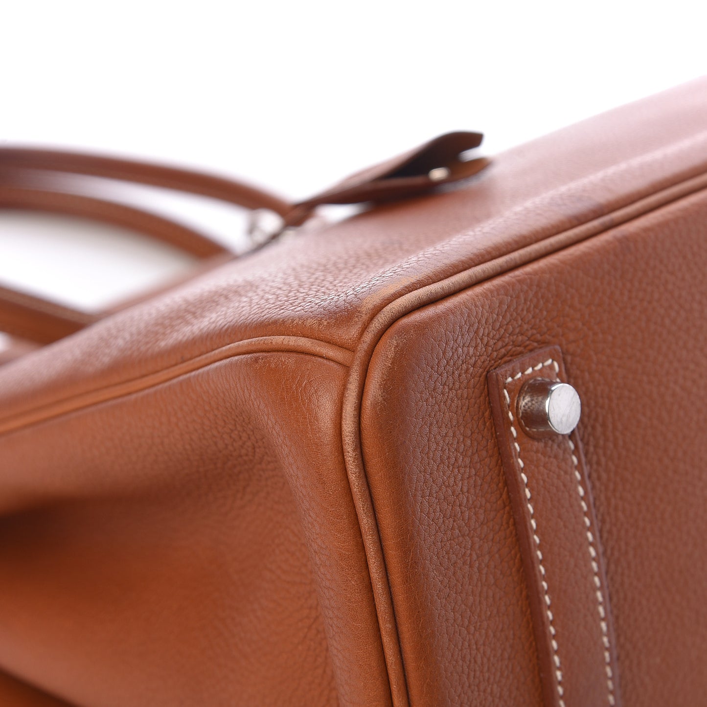 Natural Barenia Faubourg Birkin 35 Fauve