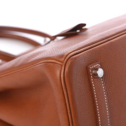 Hermes Natural Barenia Faubourg Birkin 35 Fauve 8 of 15