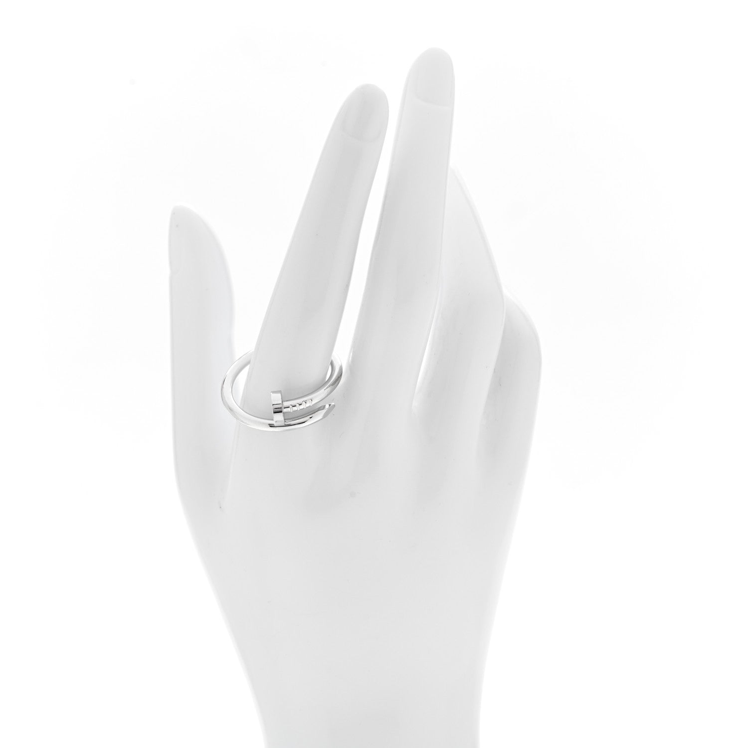 Cartier 18K White Gold Juste Un Clou Ring 67 11.75 2 of 6