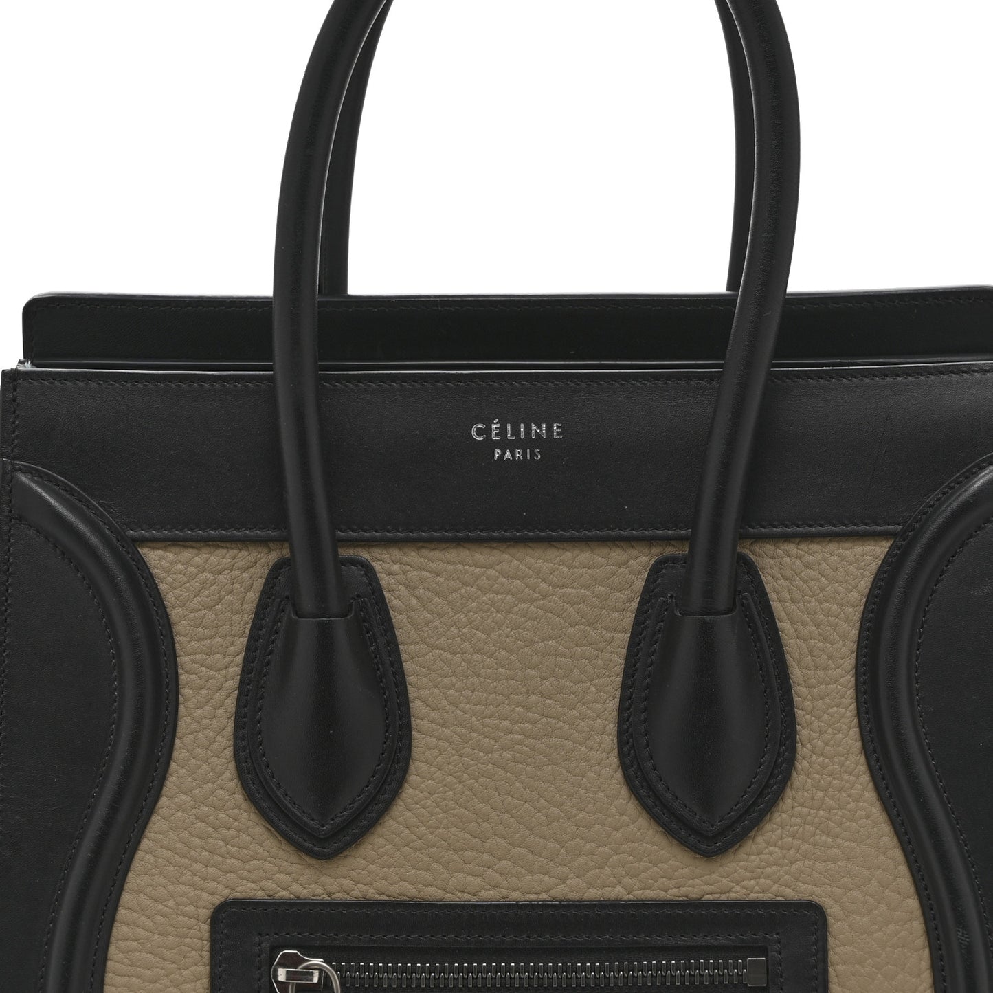 Bullhide Drummed Calfskin Micro Tri-Color Luggage Antarctic
