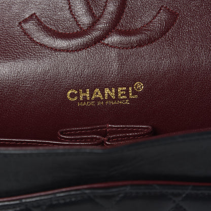 Chanel Lambskin Quilted Medium Double Flap Black 9 of 11
