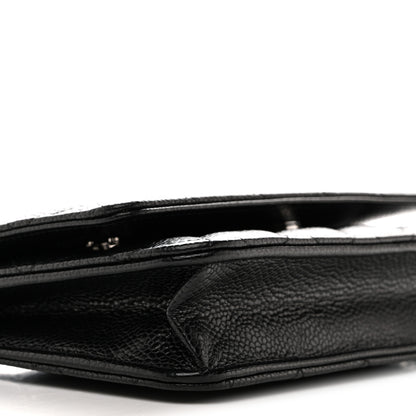 Chanel Caviar Quilted Wallet on Chain WOC Black 10 of 12