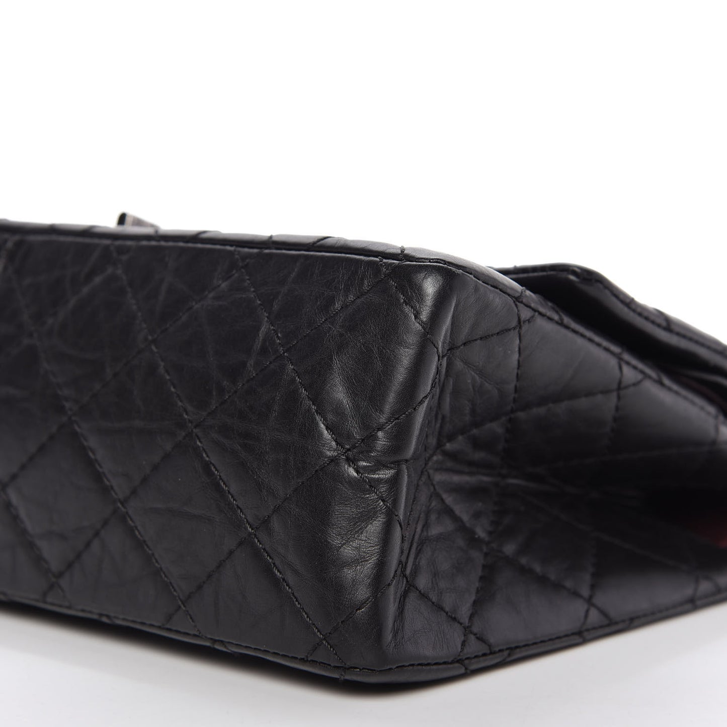 Aged Calfskin Quilted 2.55 Reissue 226 Flap Black