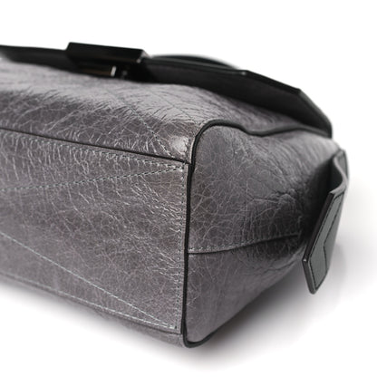 Givenchy Creased Patent Calfskin Flap Pearl Grey 8 of 8