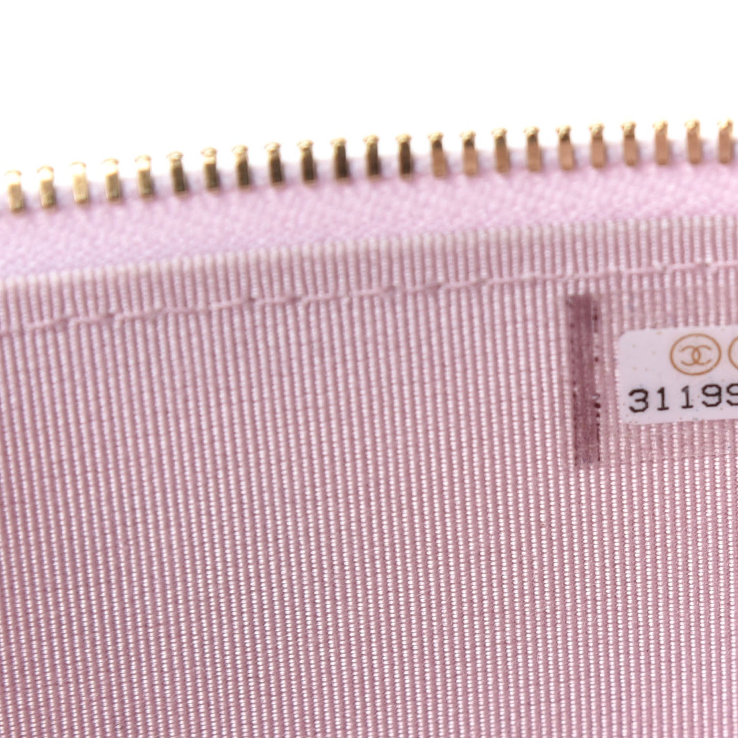 Caviar Quilted Mini Vanity Case With Chain Light Pink