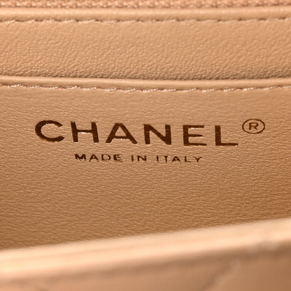 Chanel Lambskin Quilted Mini Rectangular Flap Beige 6 of 11