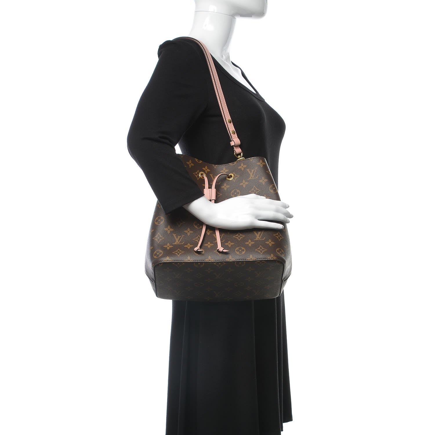 Louis Vuitton Monogram Neonoe MM Rose Poudre 2 of 7