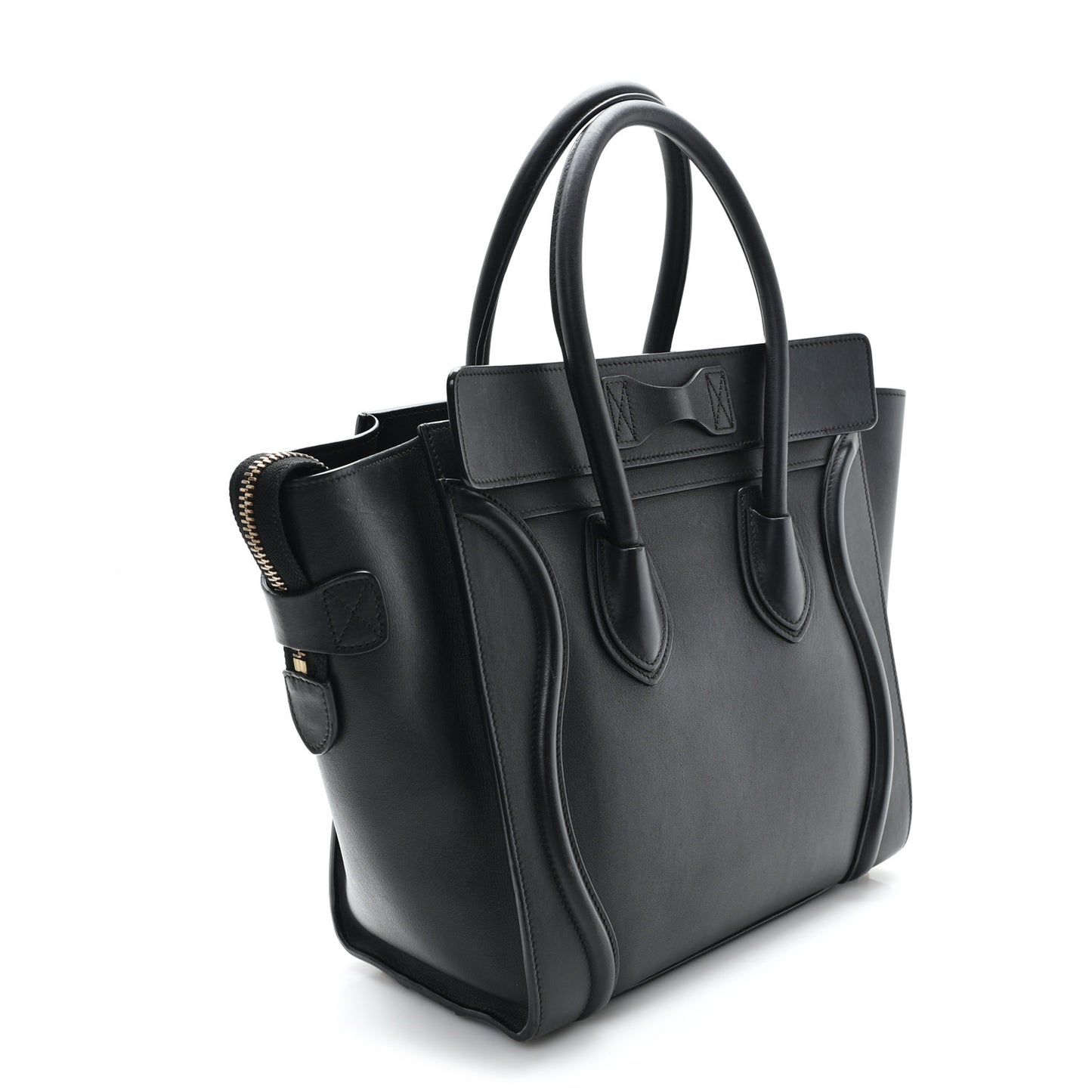 Smooth Calfskin Micro Luggage Black