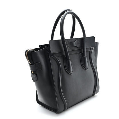 Celine Smooth Calfskin Micro Luggage Black 3 of 11