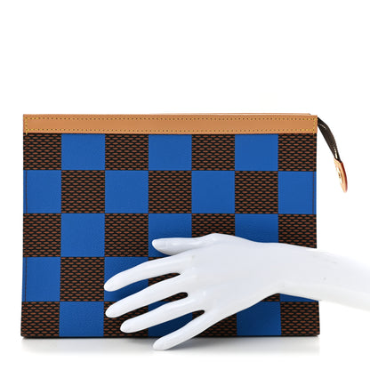 Louis Vuitton Damier Pop Pochette Voyage MM Blue 2 of 8