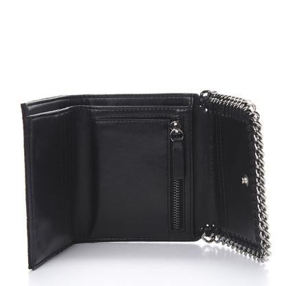 Stella McCartney Shaggy Deer Small Falabella Flap Wallet Black 5 of 8