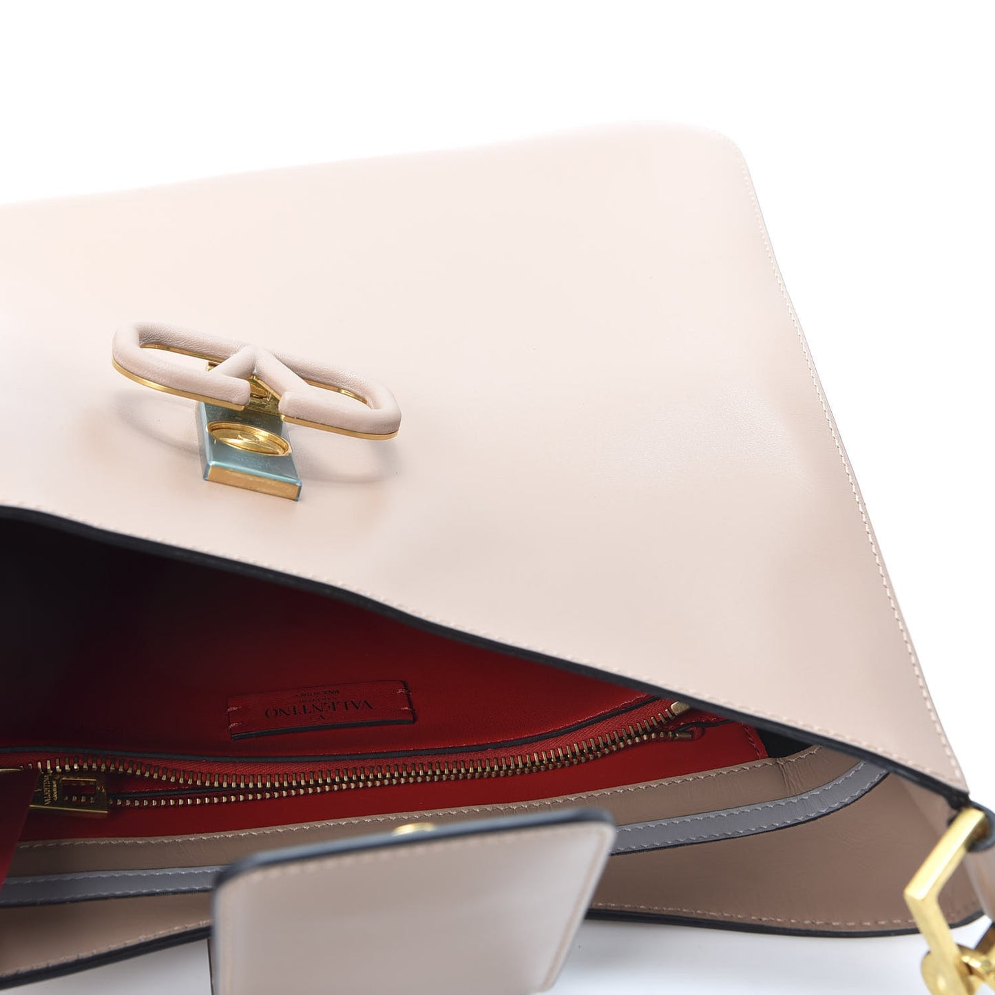 Smooth Calfskin VSling Hobo Bag Camel Rose