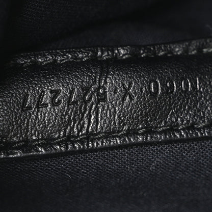 Balenciaga Twill Nylon Allover Logo Explorer Beltpack Black White 7 of 11