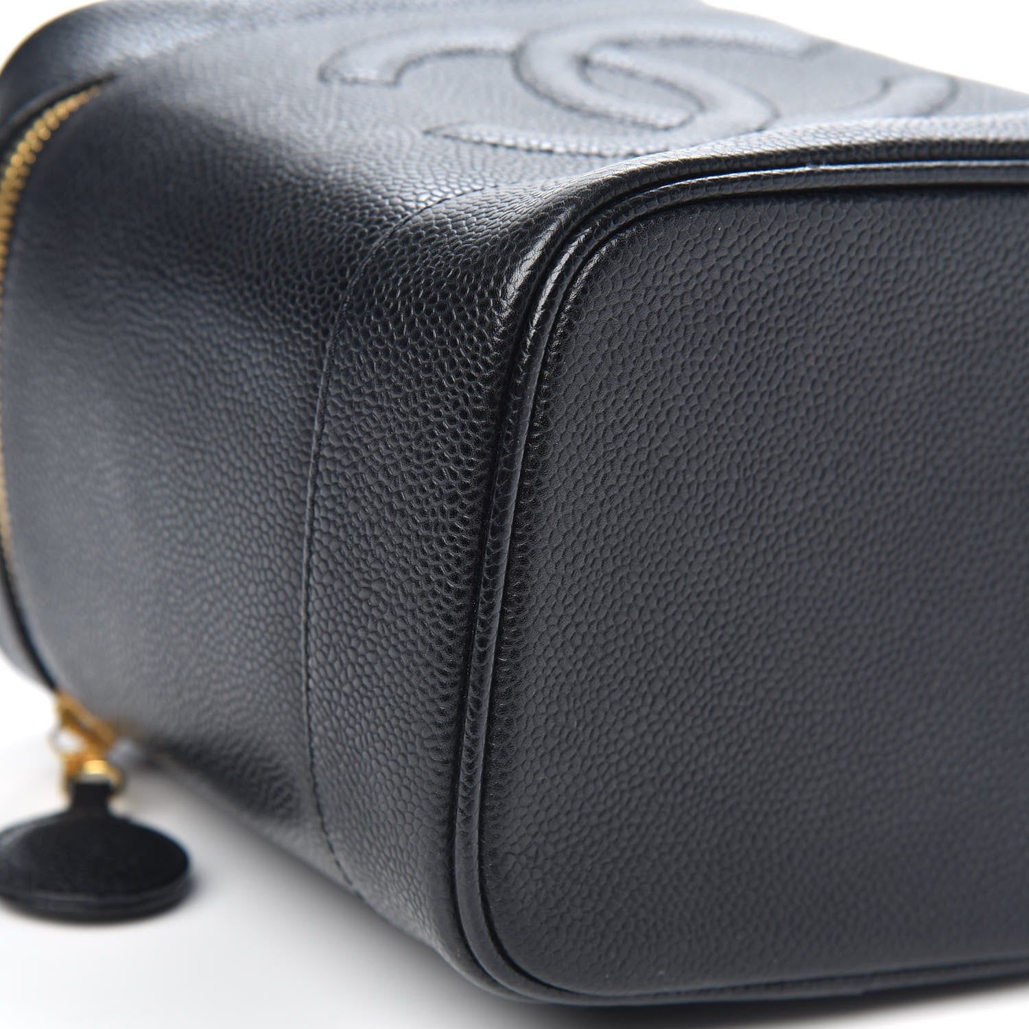 Chanel Caviar Vanity Cosmetic Case Black 8 of 9