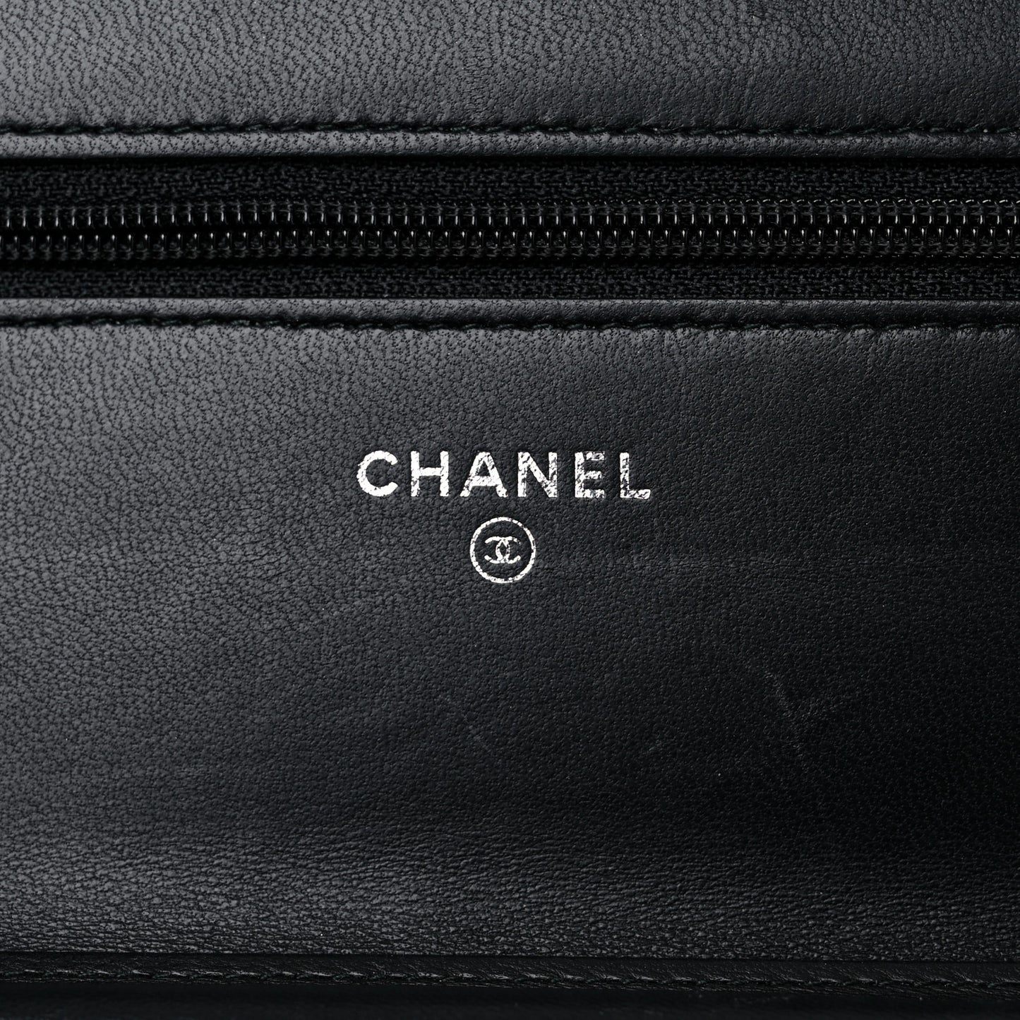 Lambskin Quilted Boy Wallet On Chain WOC Black