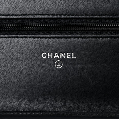 Chanel Lambskin Quilted Boy Wallet On Chain WOC Black 6 of 16