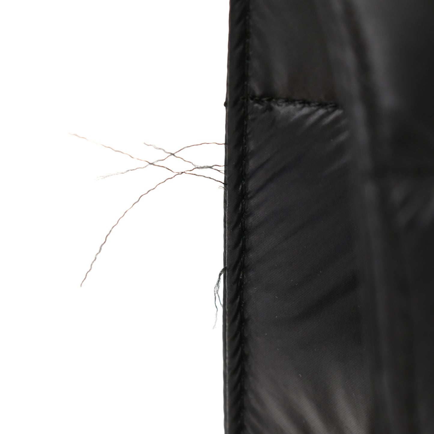 Nylon Medium Puff Shopping Bag Black
