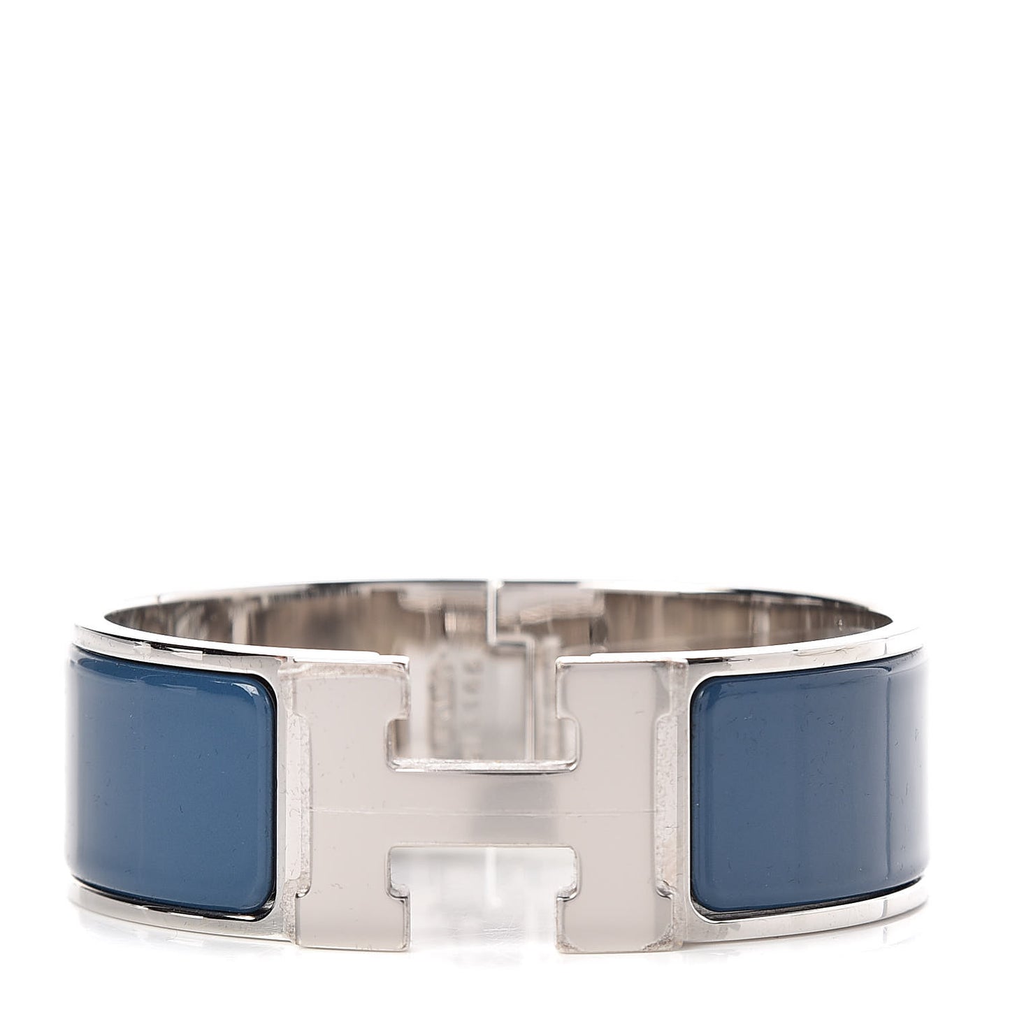 Enamel Wide Clic Clac H Bracelet PM Bleu De Genes