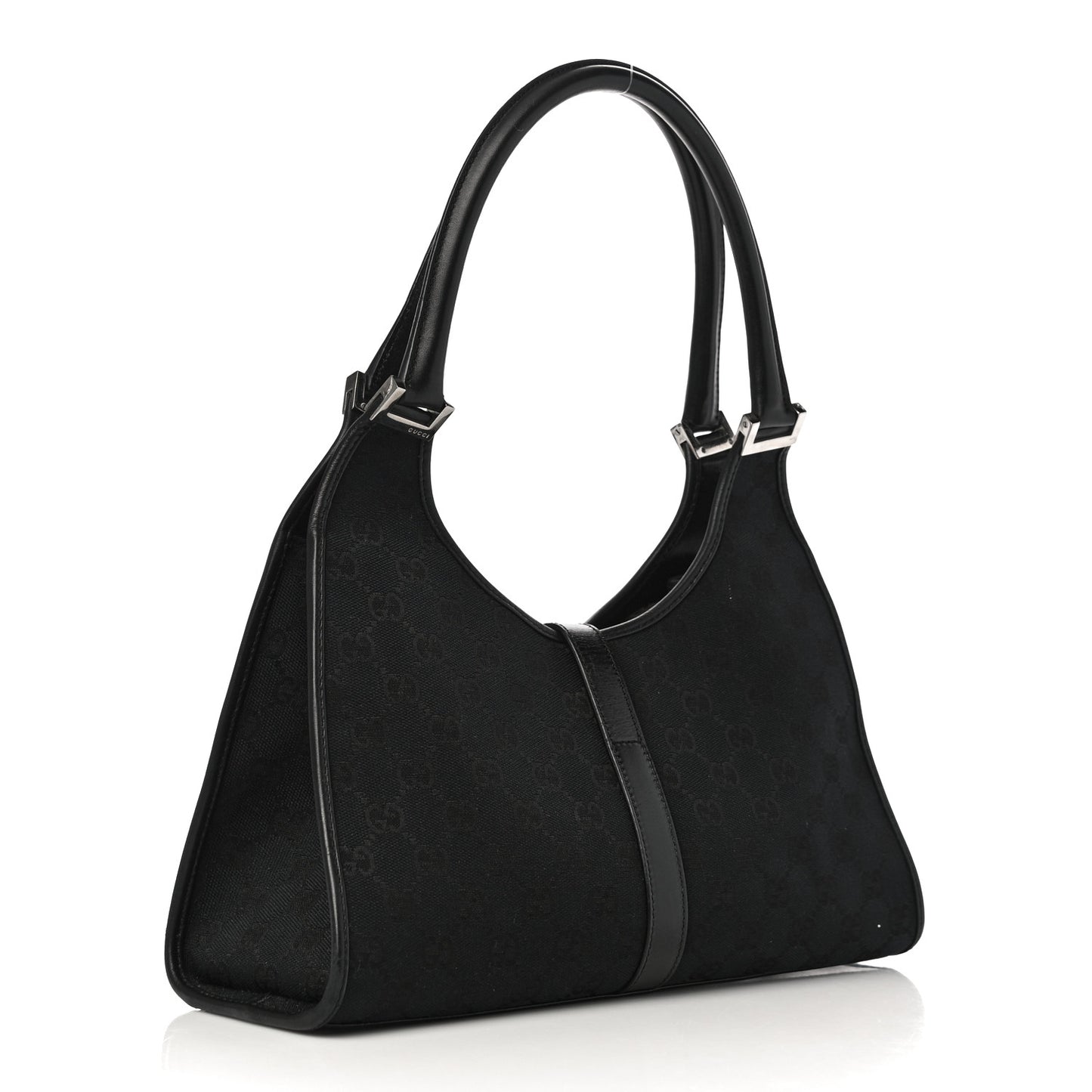 Monogram Bardot Shoulder Bag Black