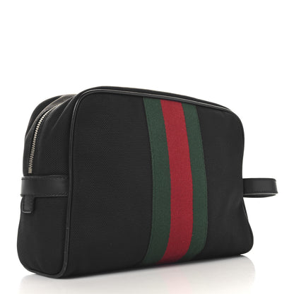 Gucci Techno Canvas Web Toiletry Case Black 3 of 11