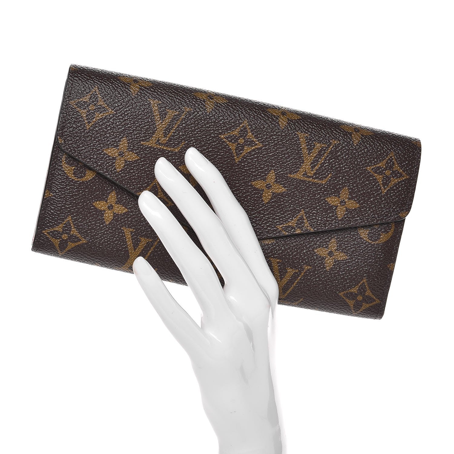 Louis Vuitton Monogram Sarah Wallet NM Rose Ballerine 2 of 7