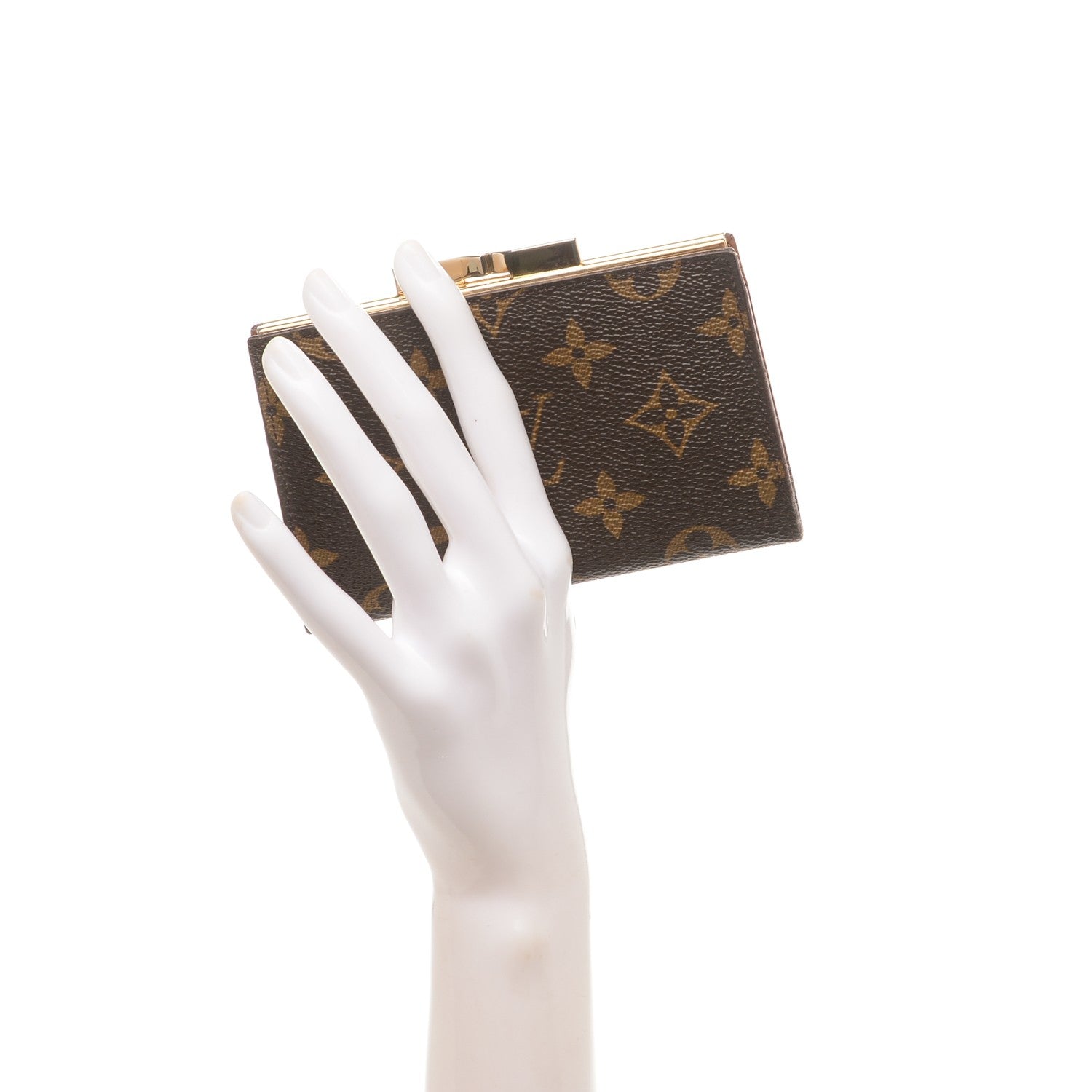 Louis Vuitton Monogram French Kiss Lock Coin Purse 2 of 6