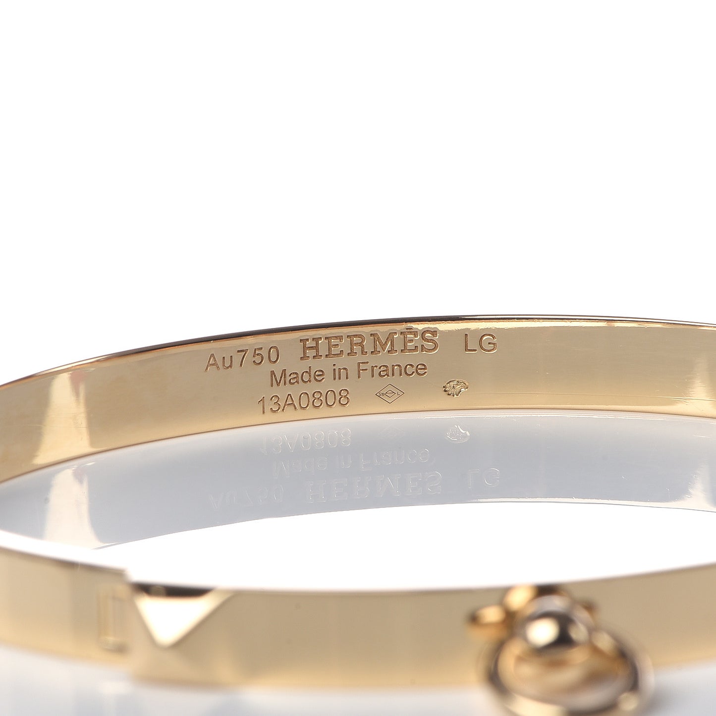 18K Yellow Gold PM Collier De Chien Bracelet LG