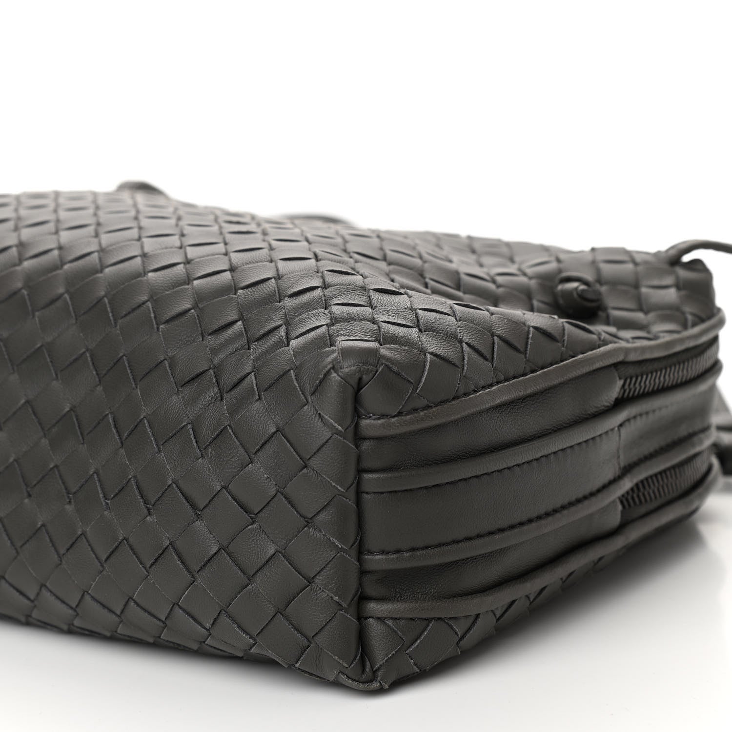 Bottega Veneta Nappa Intrecciato Crossbody Messenger Light Grey 12 of 12