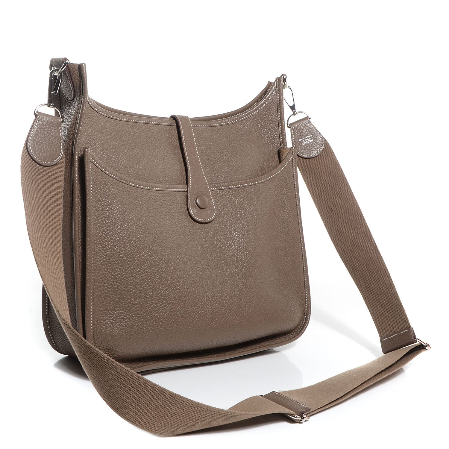Hermes Taurillon Clemence Evelyne III GM Etoupe 10 of 17