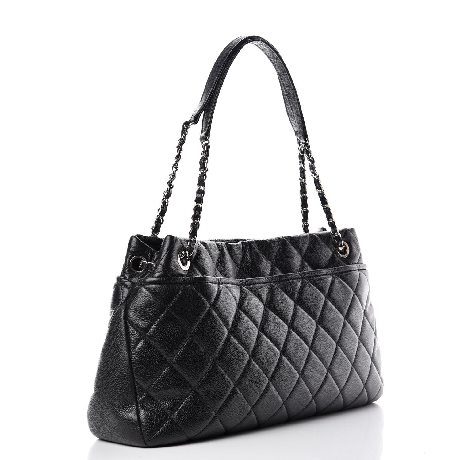 Chanel Caviar Quilted Timeless CC Soft Tote Black 3 of 10