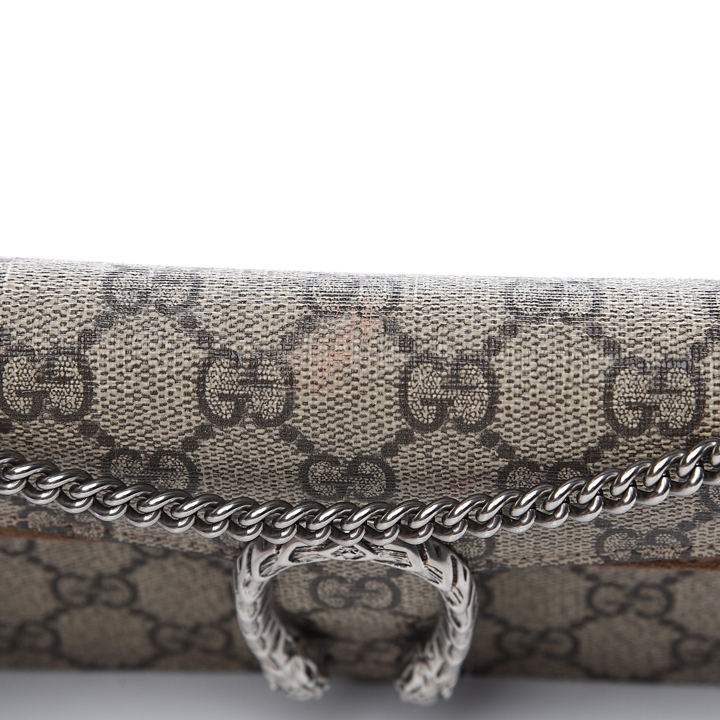 GG Supreme Monogram Super Mini Dionysus Shoulder Bag Taupe