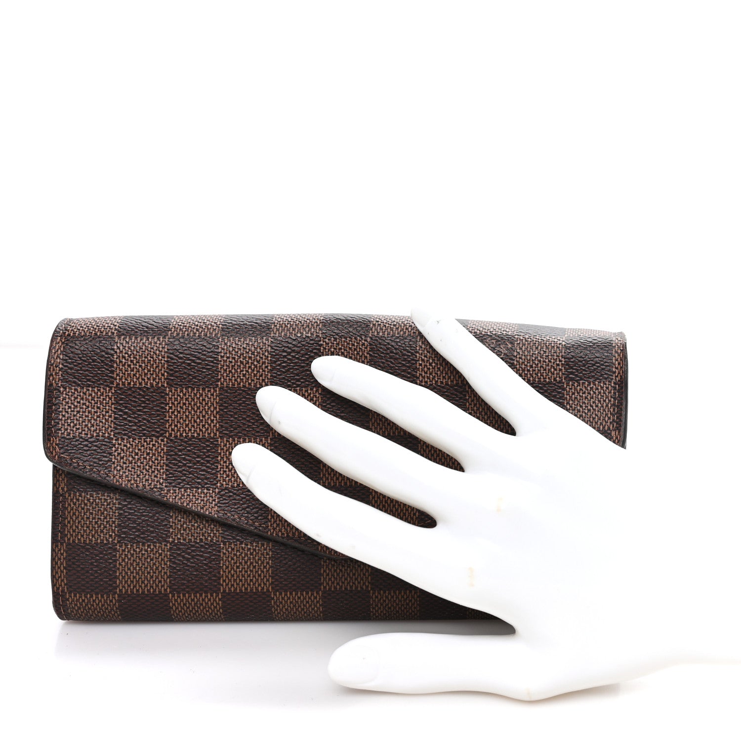 Louis Vuitton Damier Ebene Sarah Wallet NM 2 of 8