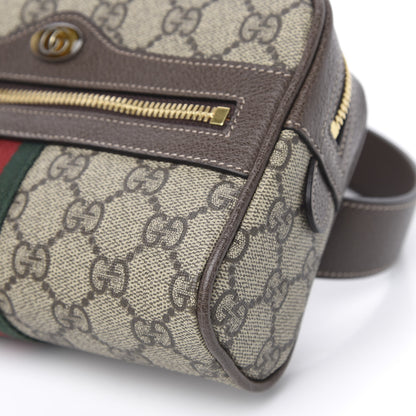 Gucci GG Supreme Monogram Web Small Ophidia Belt Bag 85 34 Dark Brown 9 of 9