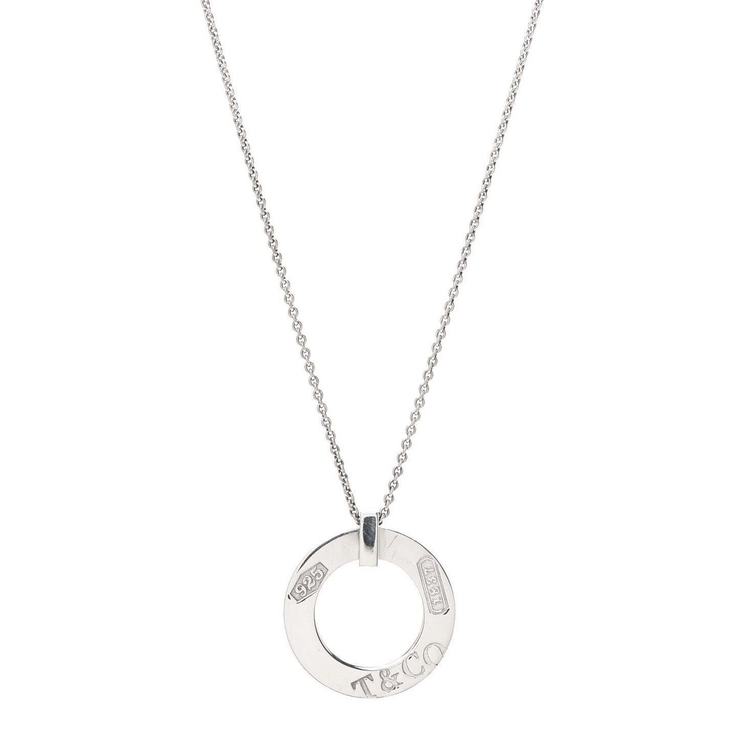 Sterling Silver 1837 Open Circle Pendant Necklace