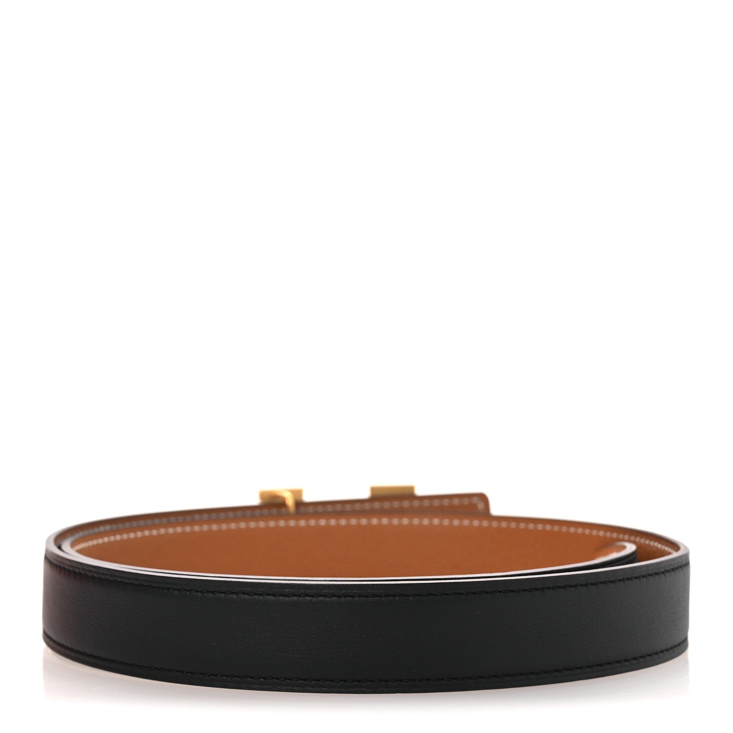 Hermes Swift Epsom 24mm Mini Constance H Belt 75 30 Black Gold 2 of 7