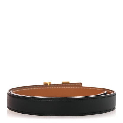 Hermes Swift Epsom 24mm Mini Constance H Belt 75 30 Black Gold 2 of 7
