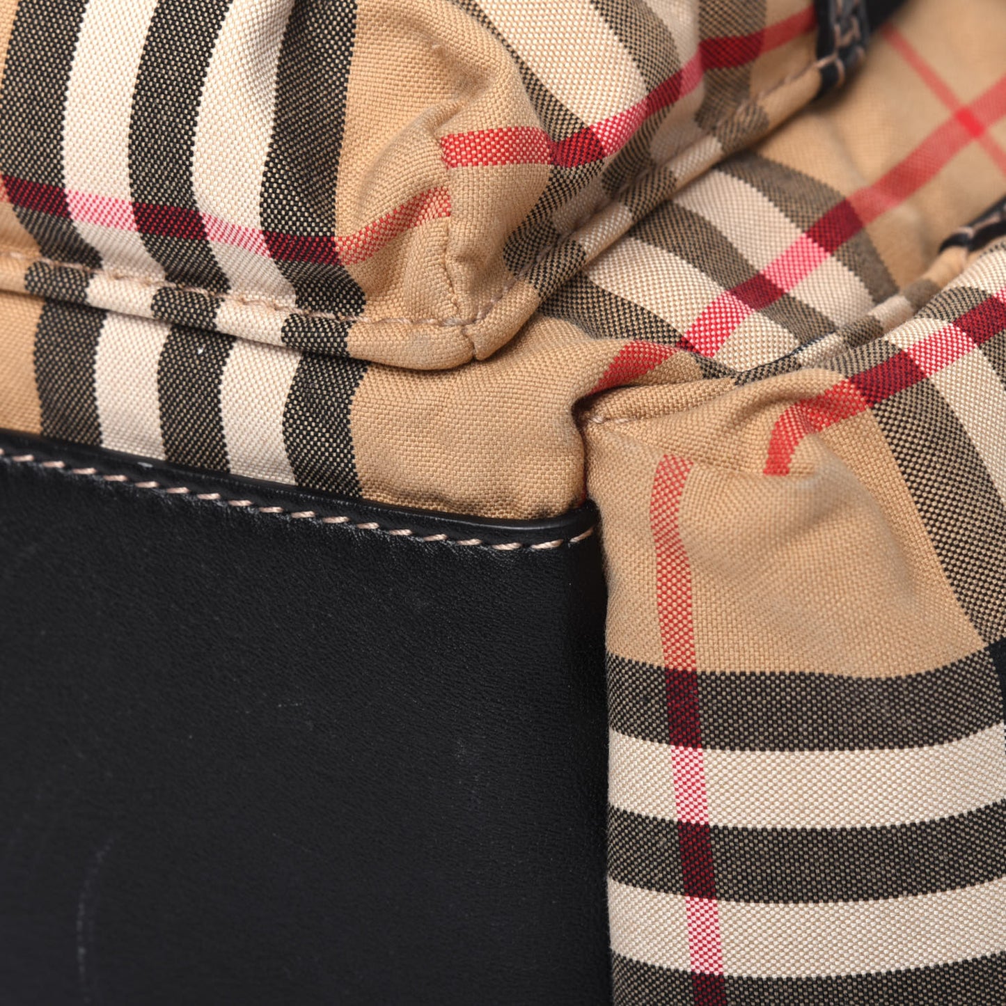 Vintage Check Small Rucksack Backpack Archive Beige