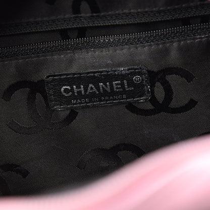 Chanel Calfskin Quilted Large Cambon Bowler Pink Black 6 of 15