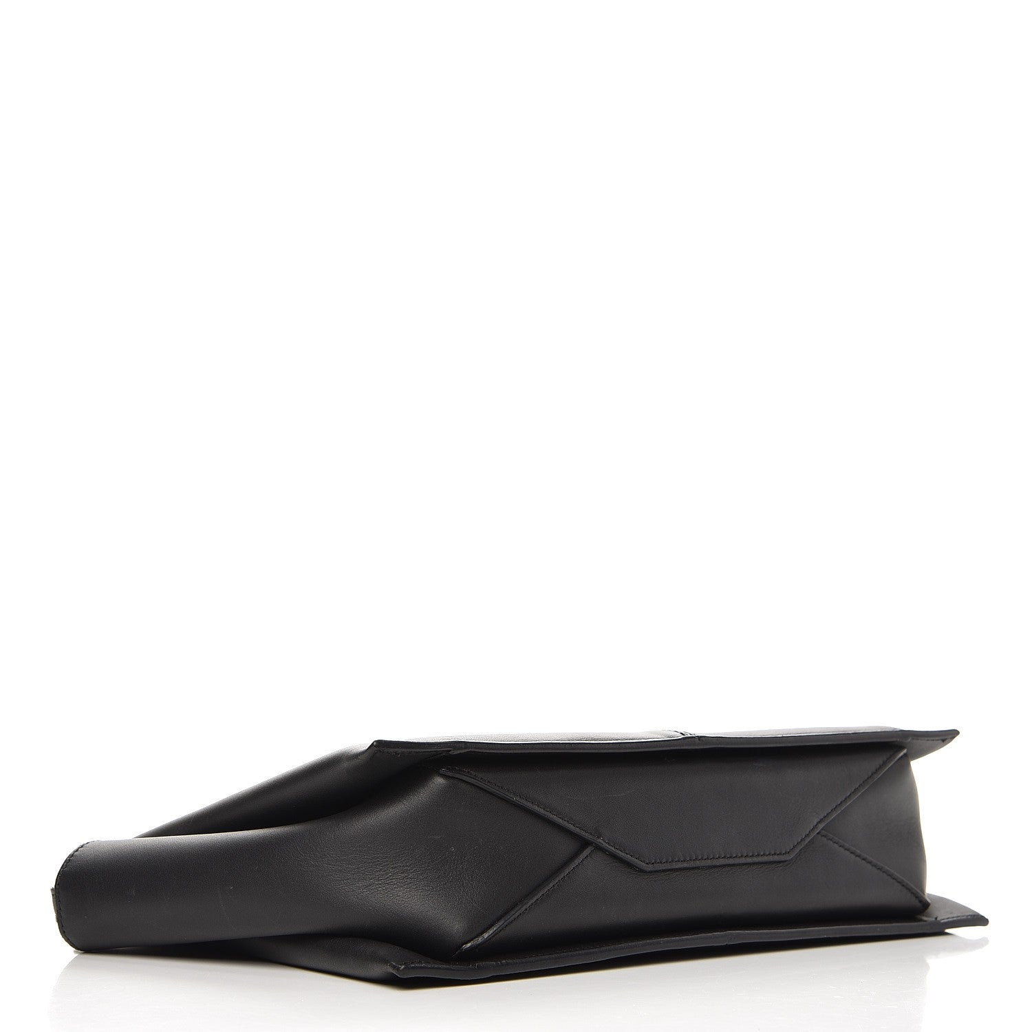 Celine Natural Calfskin Tri-Fold Clutch on Chain Black 5 of 11