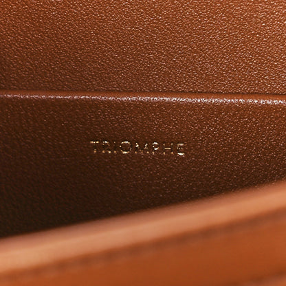 Celine Calfskin Triomphe Canvas Teen Triomphe Bag Tan 7 of 11