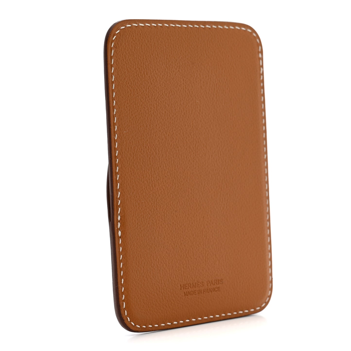 Swift Stitched Cheval MagSafe Card Holder Gold