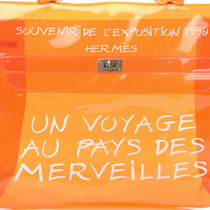 Hermes Vinyl Souvenir De L'Exposition Kelly Orange 10 of 10