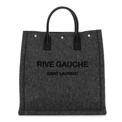 Saint Laurent Wool Calfskin Rive Gauche North South Tote Grey 1 of 9