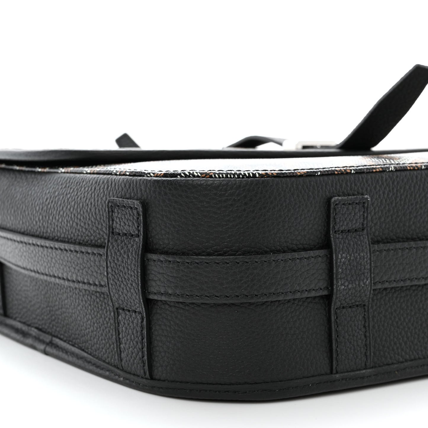 Goyardine Belvedere II MM Messenger Bag Black