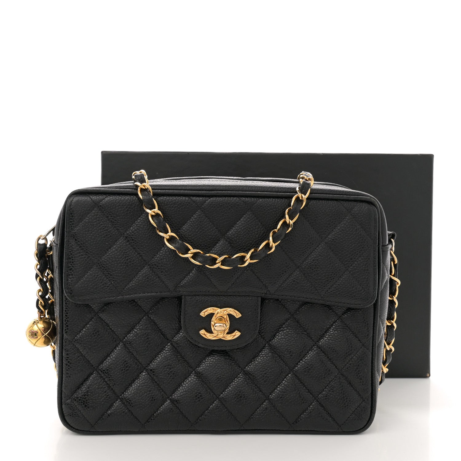 Chanel Caviar Quilted Camera Case Black 11 of 11
