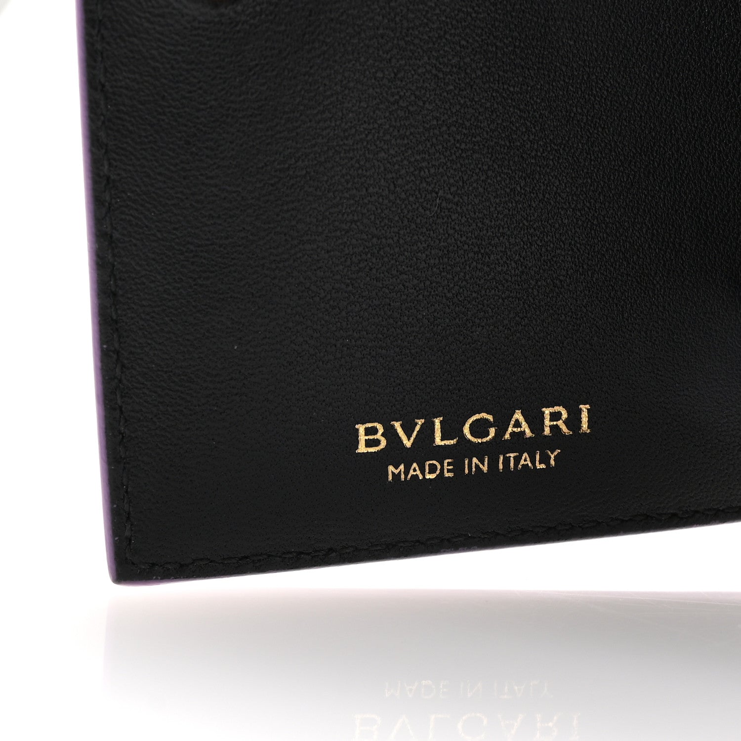 Bulgari Patent Calfskin Serpenti Forever Card Case Purple 4 of 6