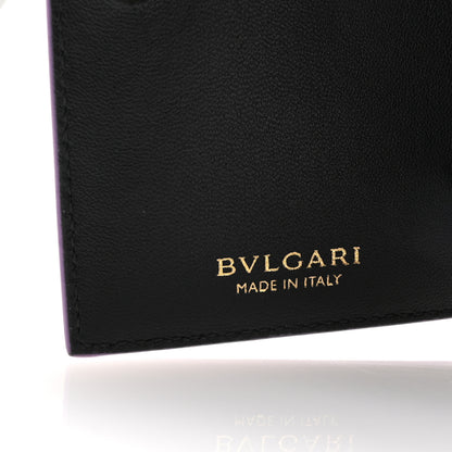 Bulgari Patent Calfskin Serpenti Forever Card Case Purple 4 of 6