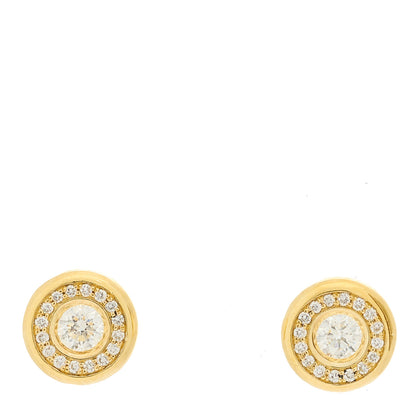 Roberto Coin 18K Yellow Gold Diamond .56ctw Stud Earrings 1 of 4
