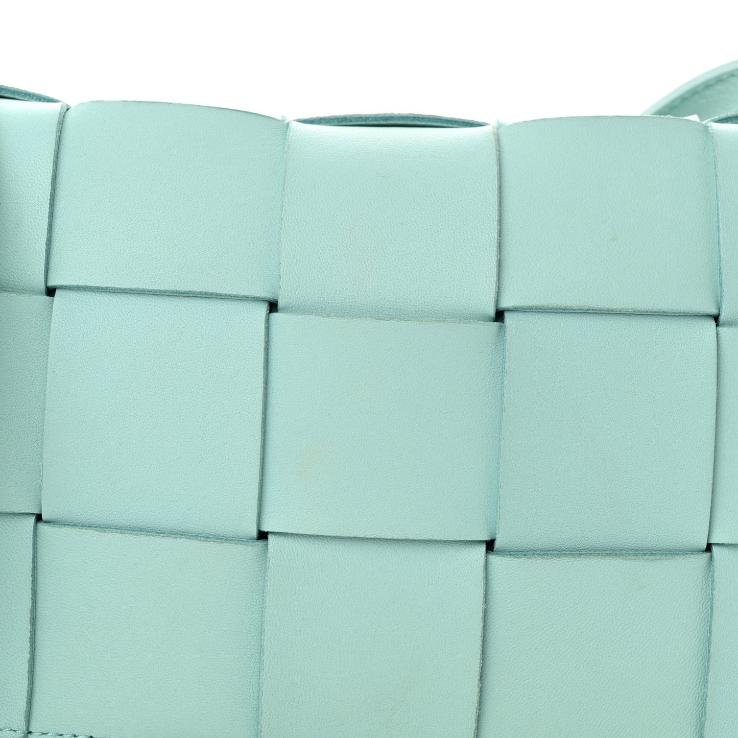 Lambskin Maxi Intrecciato Cassette Crossbody Bag Ice